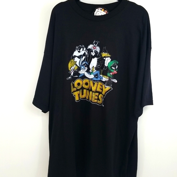 Looney Tunes Cartoon Characters T-shirt Bugs Bunny Daffy Duck Sylvester - Picture 1 of 8